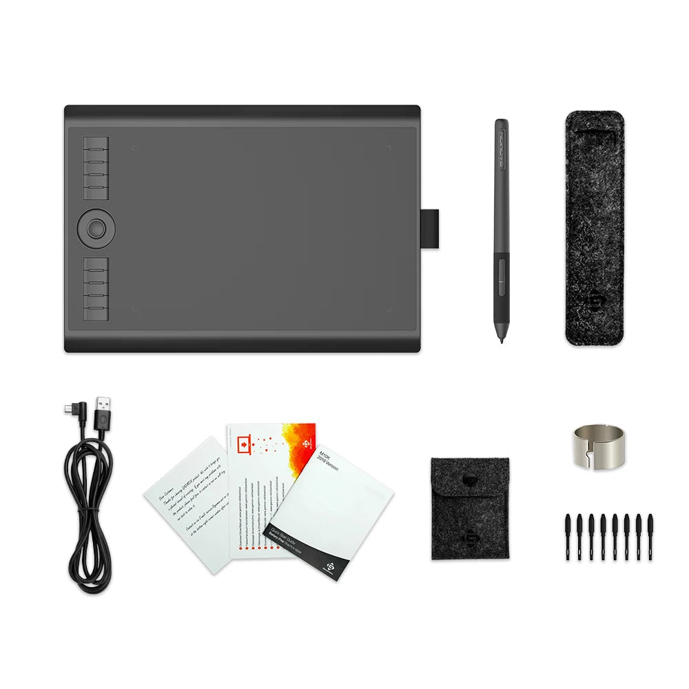 GAOMON M10K PRO 10 * 6.25'' Graphic Drawing Pen Tablet with 8192 Pressure Battery-Free Stylus Support OTG Function