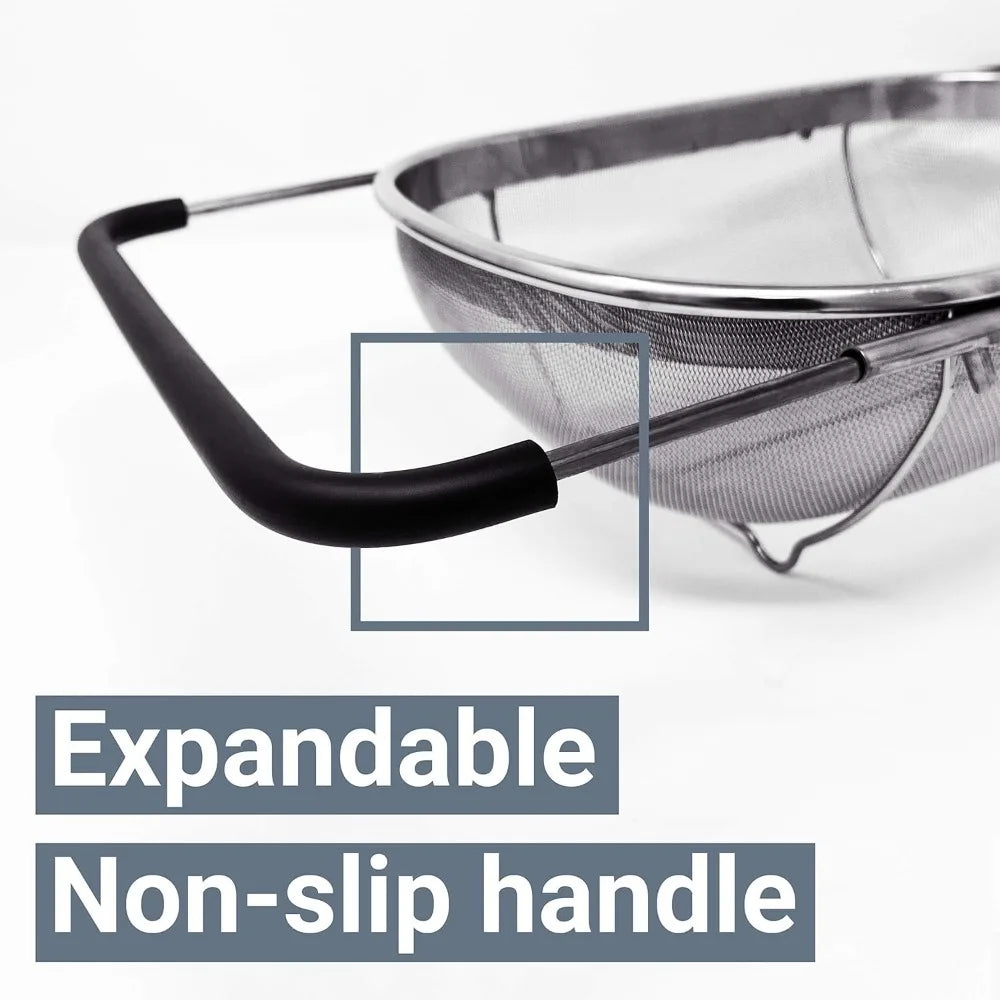 Hign-concerned Stainless Steel Over Sink Colander Basket