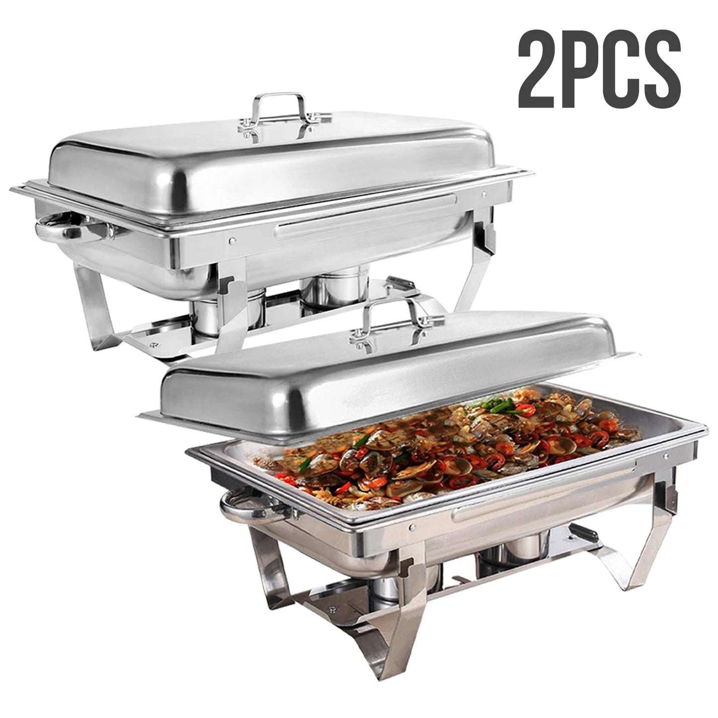 Dinnerware Chafing Dish Buffet Set Electric Stainless Steel Food Warmer for Parties