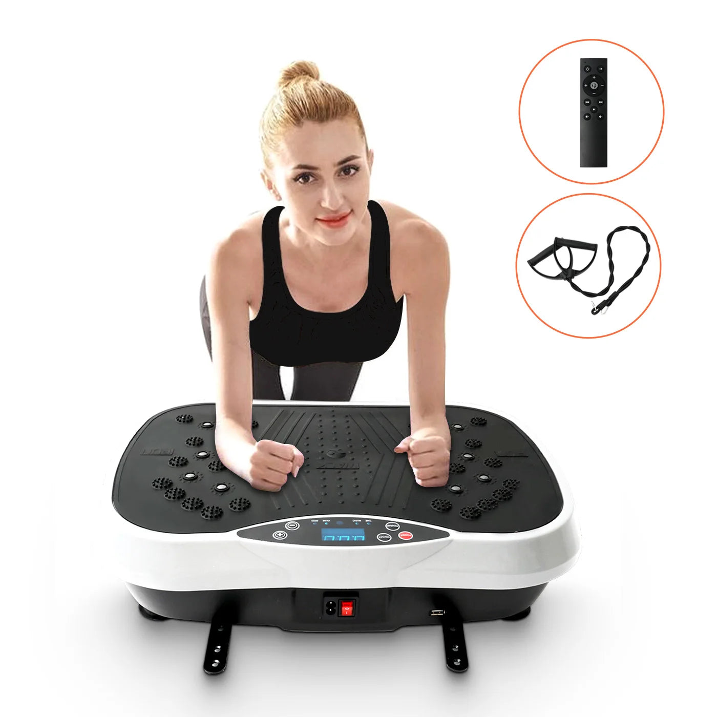 H Vibration Plate Exercise Machine Home Fat Burning Shaping