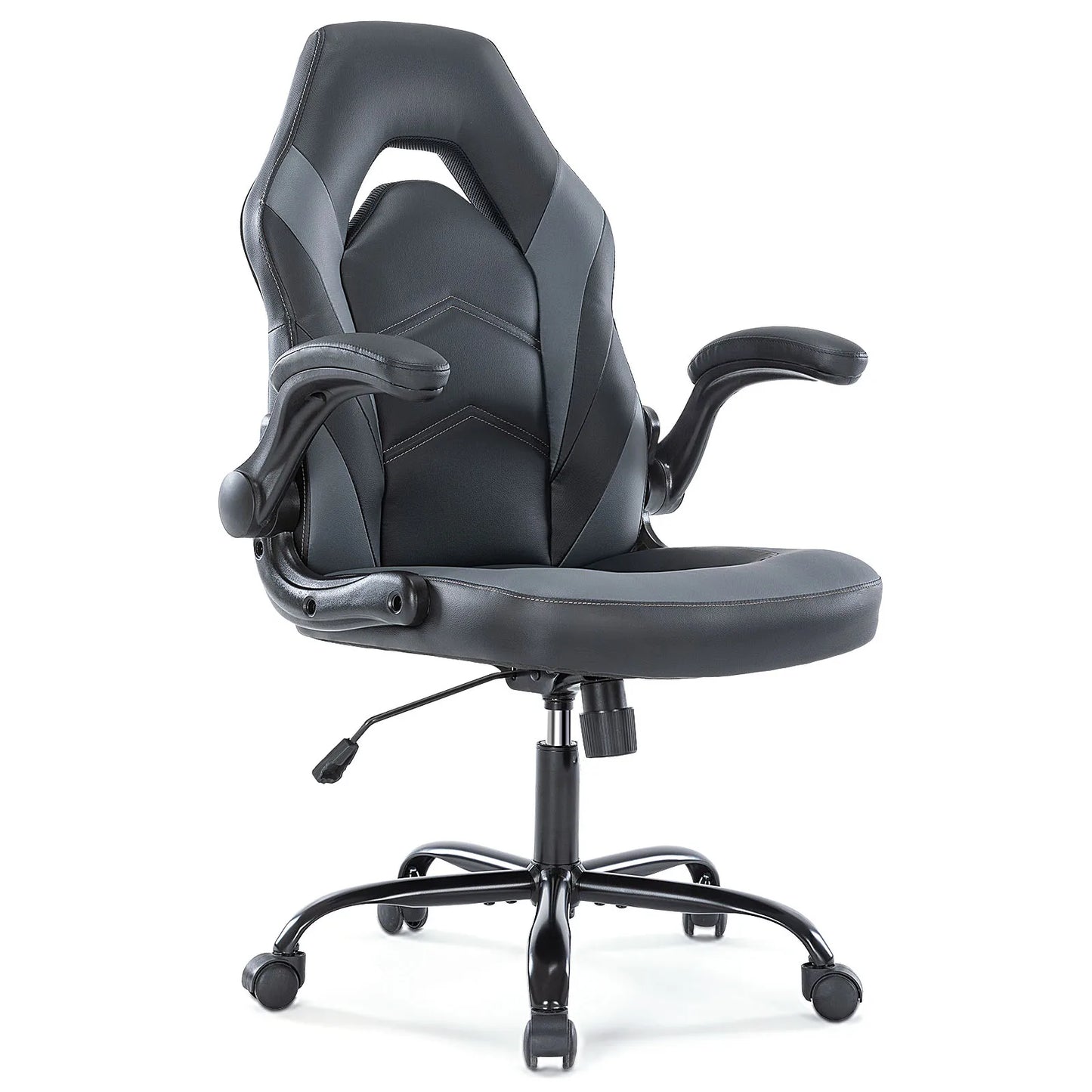 JHK Ergonomic Office Computer Desk Chair With Adjustable IndustrialGrade Leather