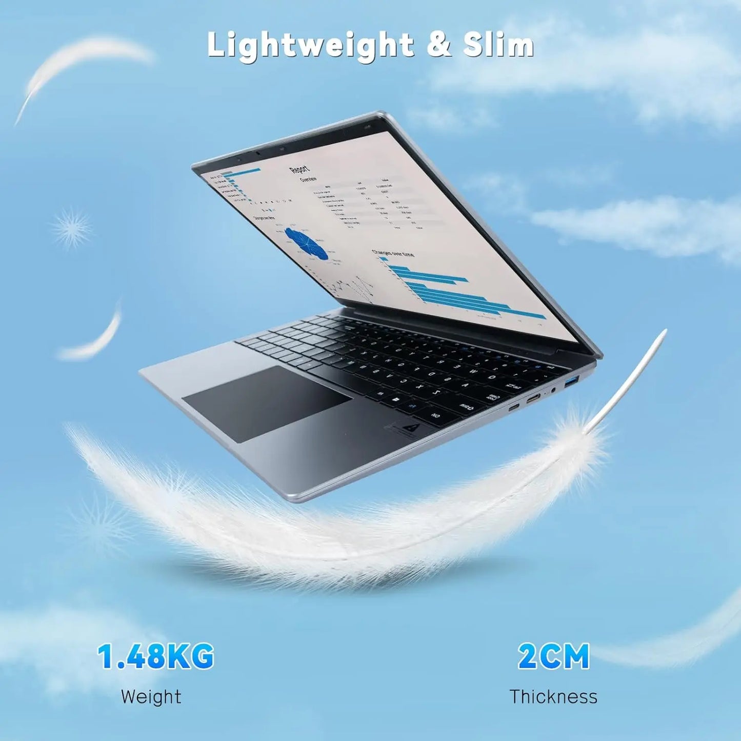 AEEZO-US Windows 11 Laptop Intel Celeron N5095 16GB 512GB SSD