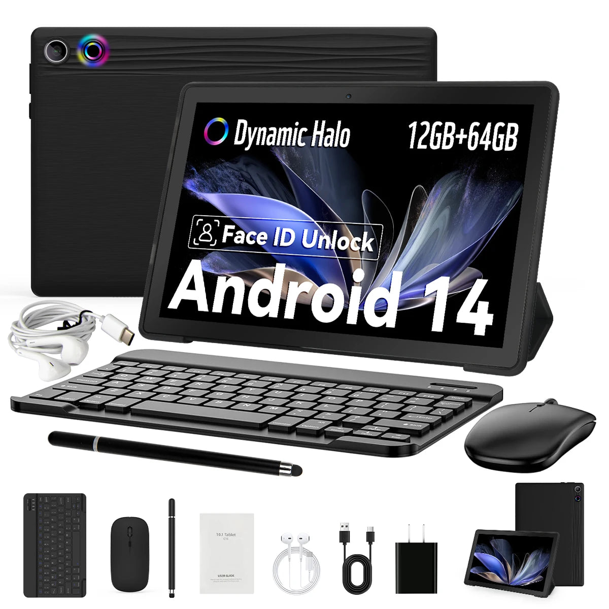 AEEZO-US Android 14 Tablet With 12GB RAM 64GB ROM 1TB