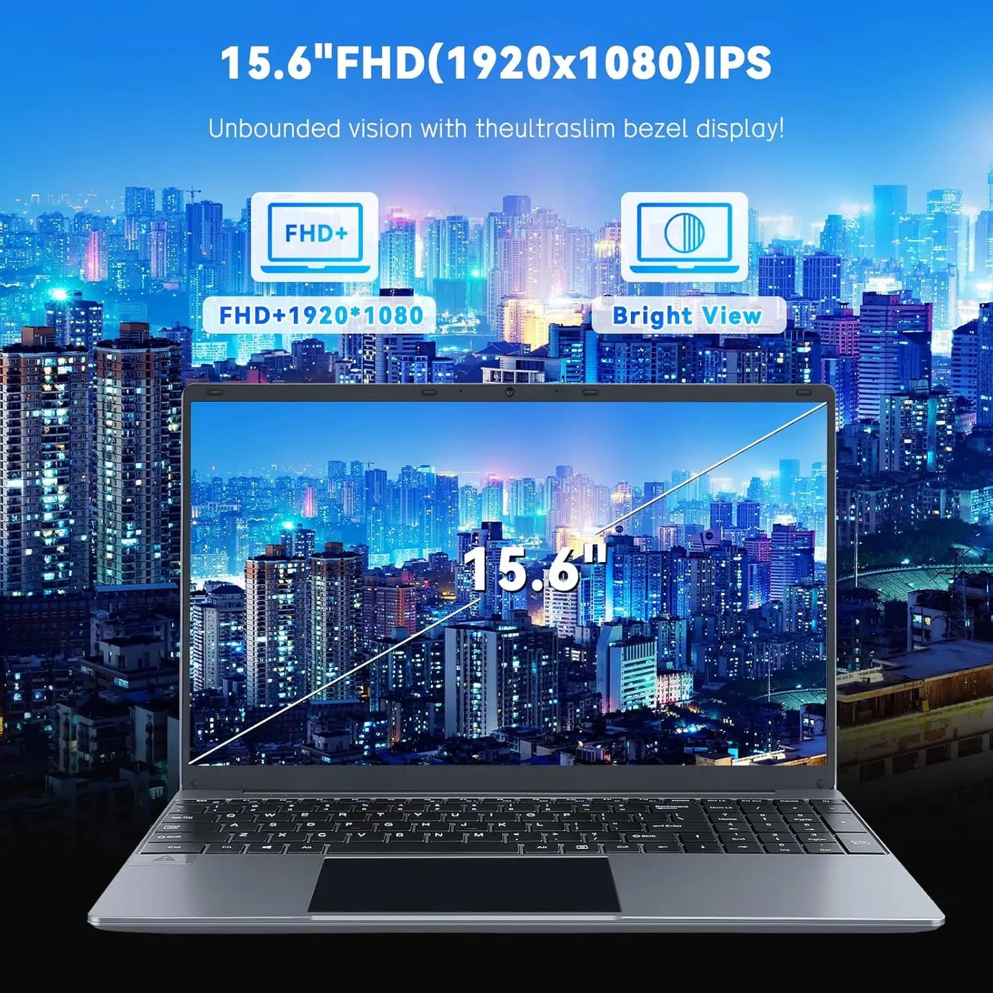 AEEZO-US Windows 11 Laptop Intel Celeron N5095 16GB 512GB SSD