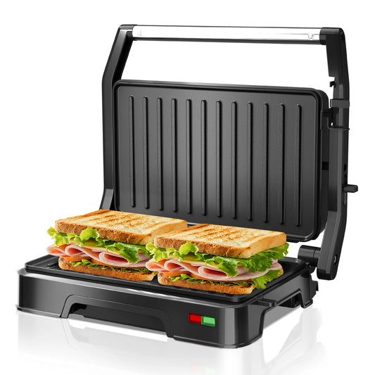 CACHOO Panini Press Sandwich Maker 850W Nonstick Plates