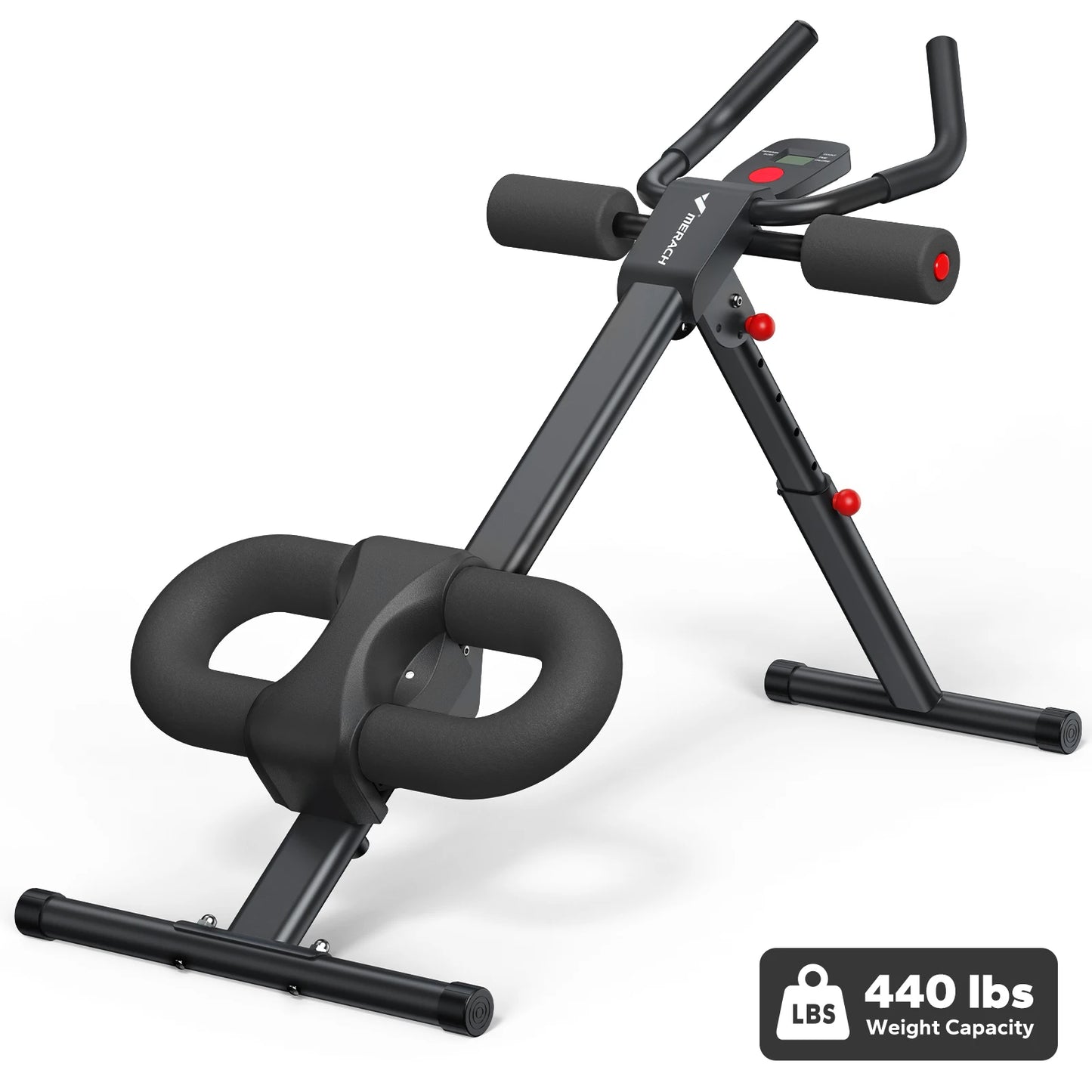 MERACH Abs Machine Adjustable Trainer Foldable For Core And Abs
