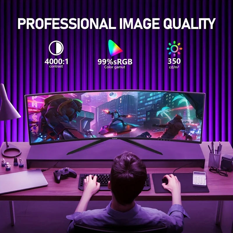 Gawfolk Stateoftheart Curved Gaming Monitor Delivers Immersivecinematic 4K Clarity 165Hz