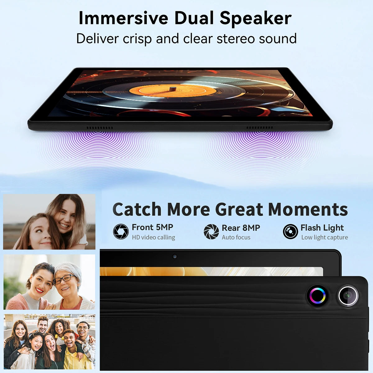 AEEZO-US Android 14 Tablet With 12GB RAM 64GB ROM 1TB