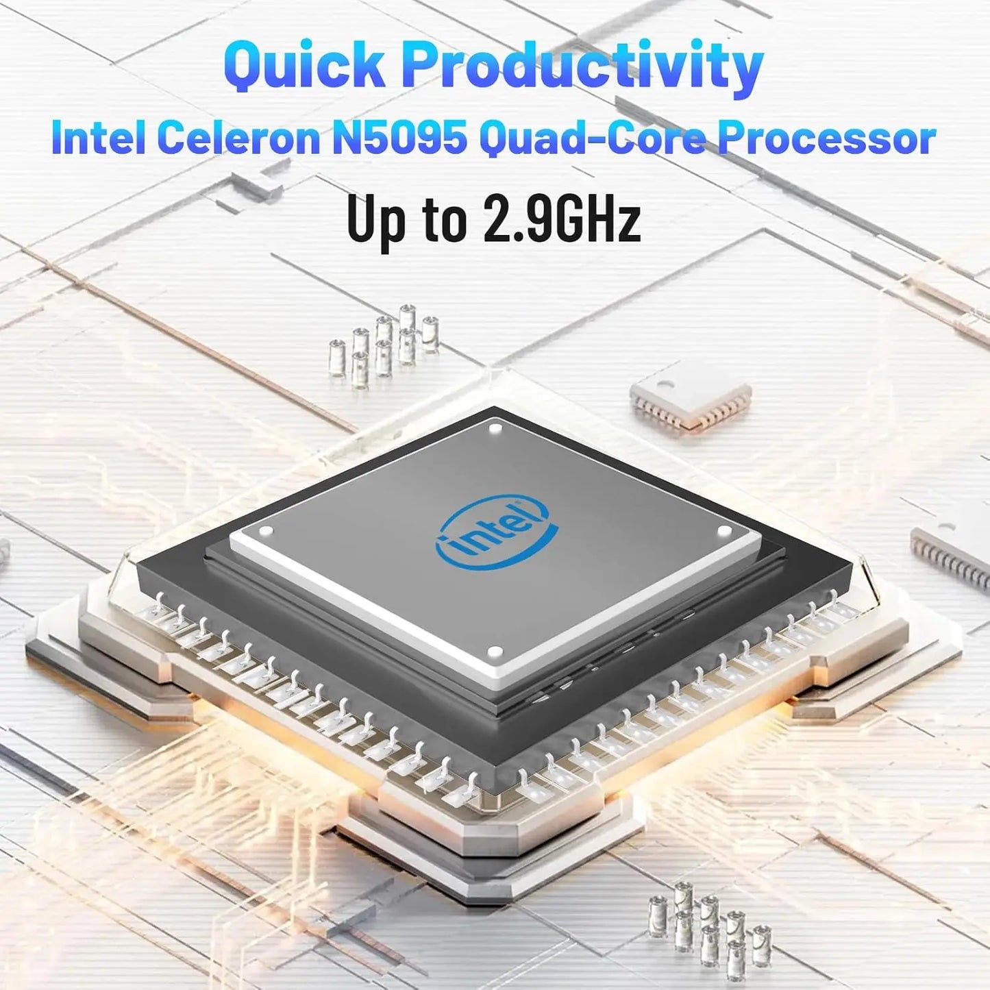 AEEZO-US Windows 11 Laptop Intel Celeron N5095 16GB 512GB SSD