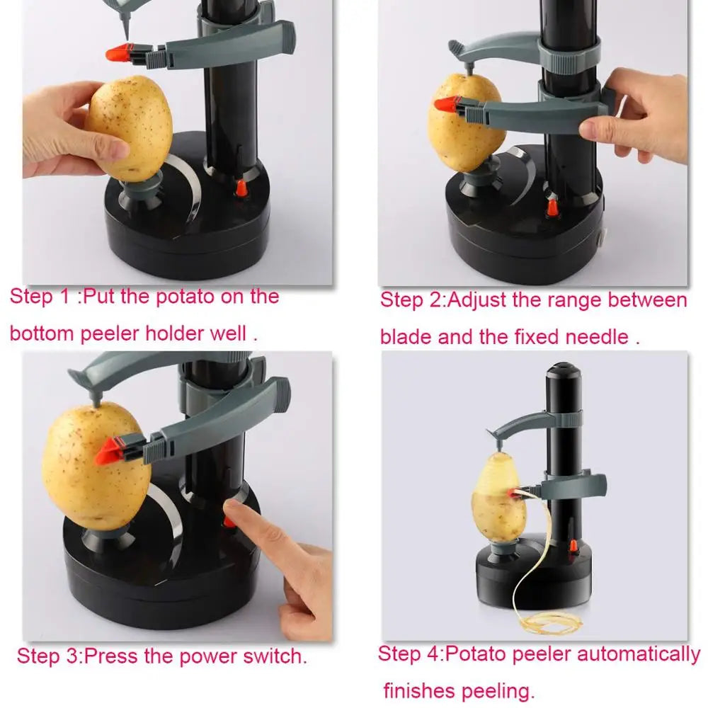 Jianyana Rotating Electric Potato Peeler And Fruit Cutter