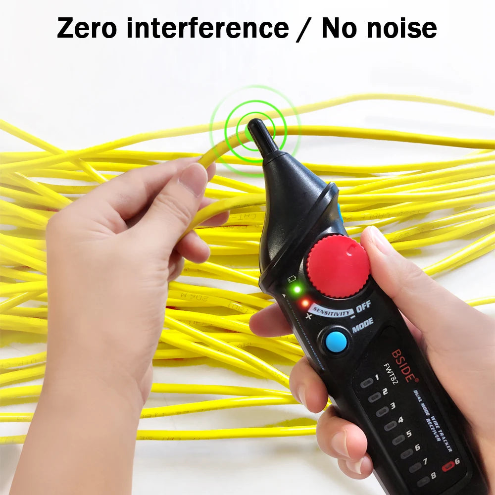 BSIDE. Network Cable Tracker Wire Tester FWT82/81 Professional RJ45/11 Telephone Toner Ethernet LAN Tracer Detector Line Finder
