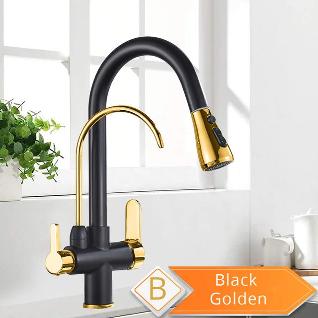 Rozin PremiumGrade Kitchen Faucet HighPerformance PullOutWaterFiltrationSystem Tap Three Way