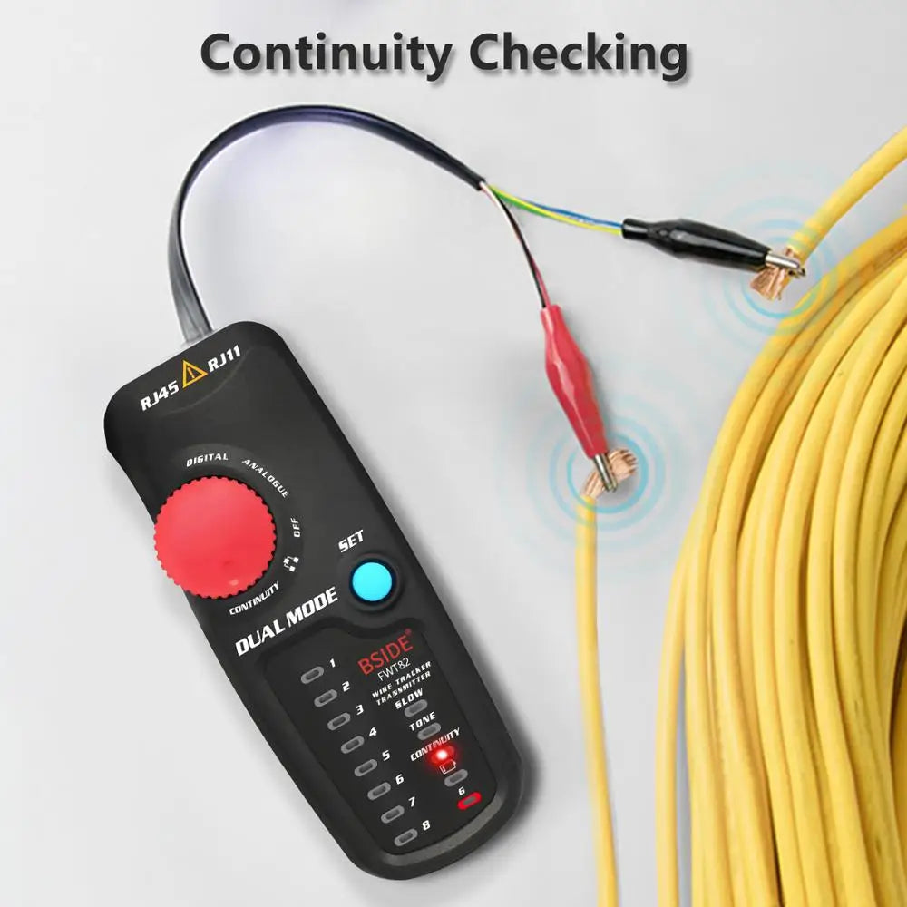 BSIDE. Network Cable Tracker Wire Tester FWT82/81 Professional RJ45/11 Telephone Toner Ethernet LAN Tracer Detector Line Finder