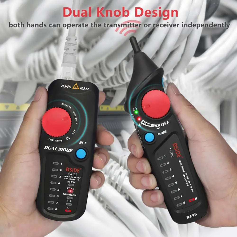 BSIDE. Network Cable Tracker Wire Tester FWT82/81 Professional RJ45/11 Telephone Toner Ethernet LAN Tracer Detector Line Finder