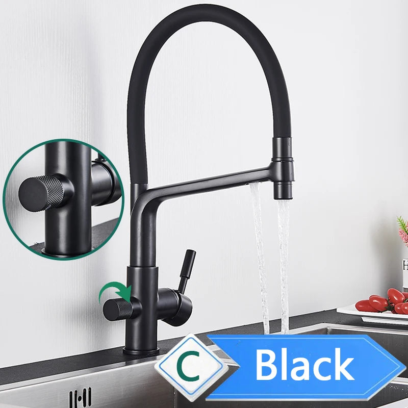 Rozin PremiumGrade Kitchen Faucet HighPerformance PullOutWaterFiltrationSystem Tap Three Way