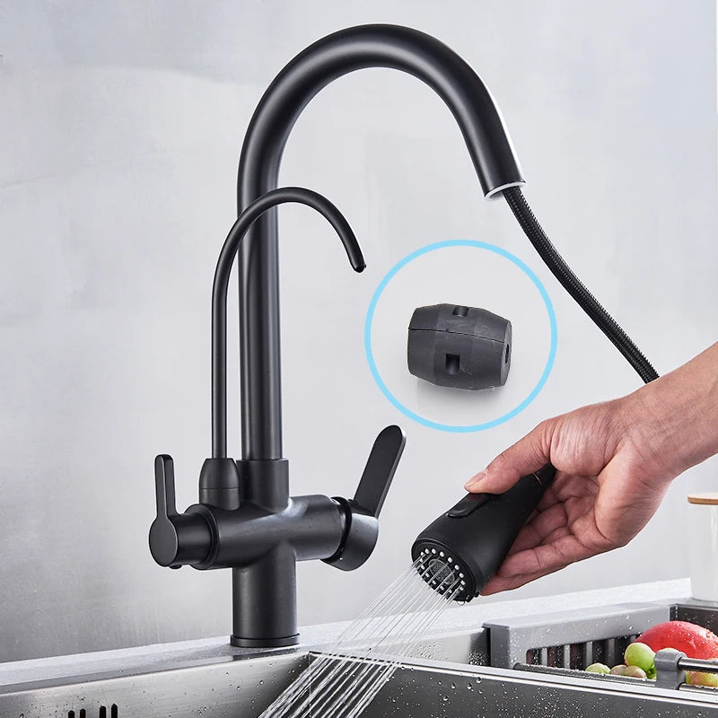 Rozin PremiumGrade Kitchen Faucet HighPerformance PullOutWaterFiltrationSystem Tap Three Way