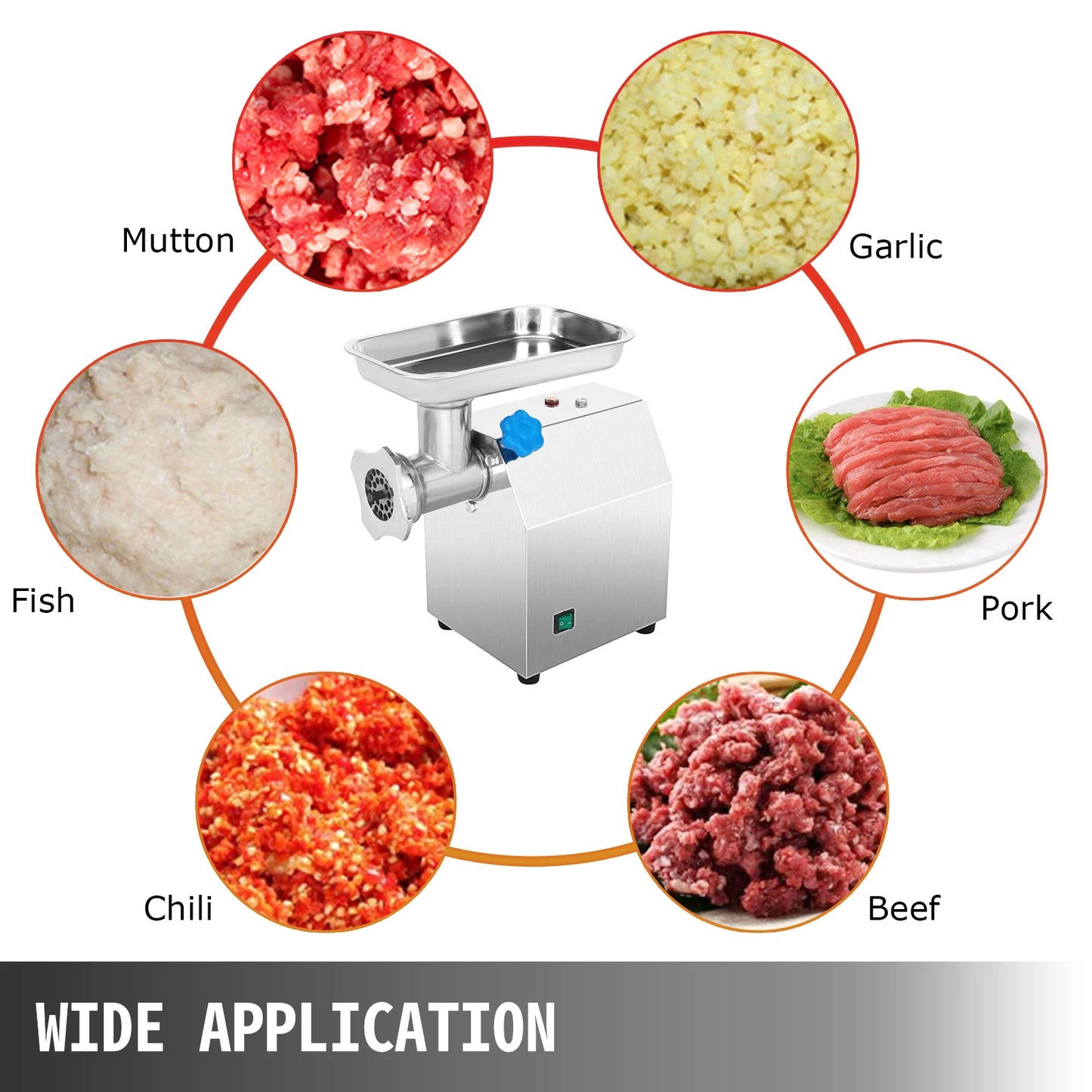 SucceBuy Electric Meat Grinder Mincer 250Kg Sausage Maker
