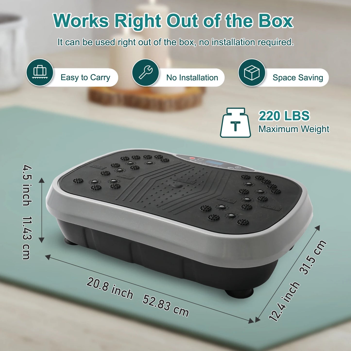 H Vibration Plate Exercise Machine Home Fat Burning Shaping