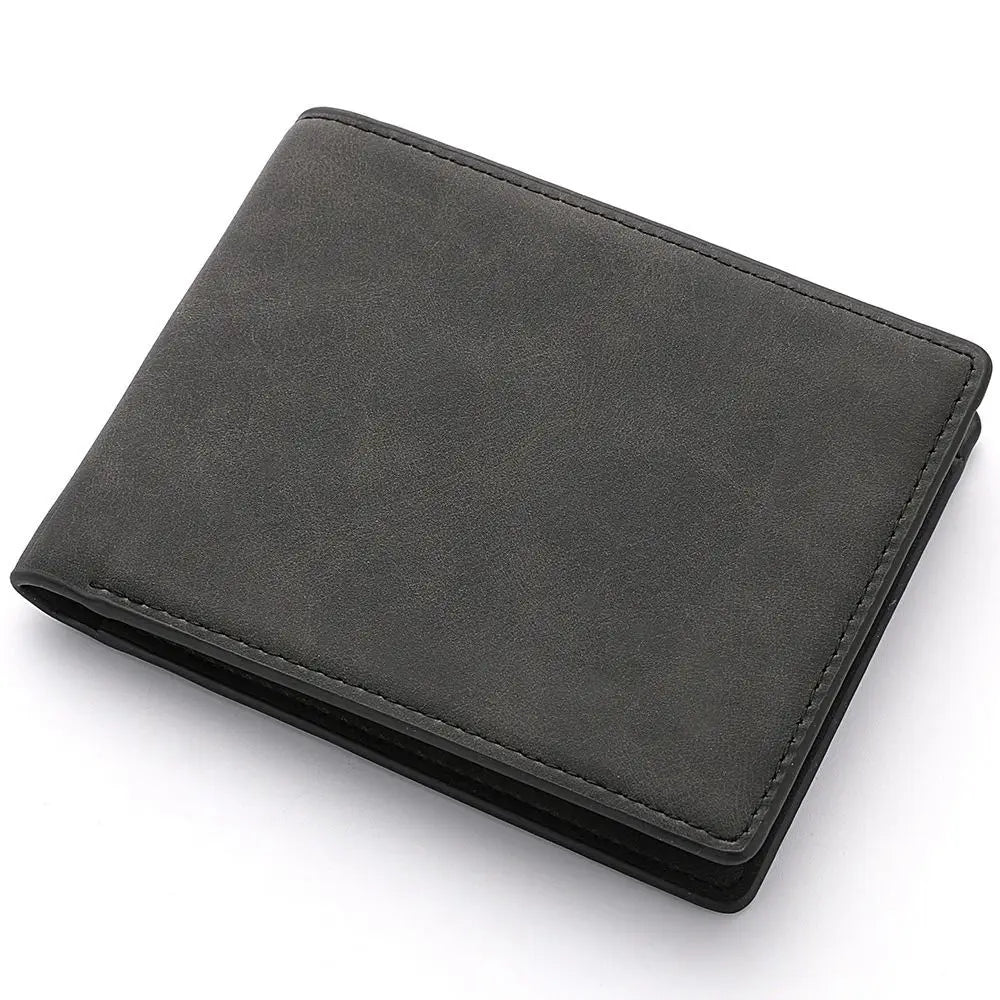 PU Leather Wallet Unisex Large Capacity Card Slots Folding Money