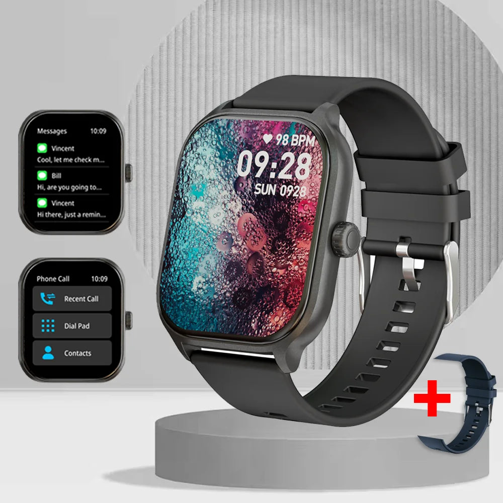 LAXASFIT Smart Watch Bluetooth Call SMS Alerts IP68 Waterproof