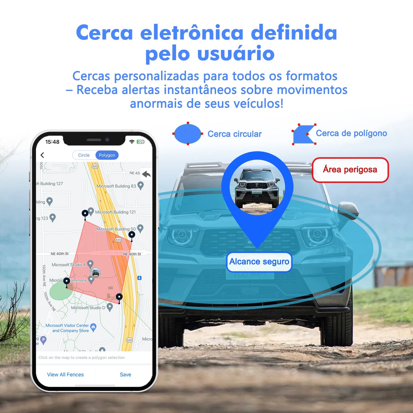 Wanwaytech GPS Tracker 7500mAh Battery 4G RealTime Tracking