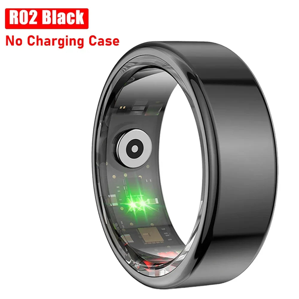 R02 Smart Ring Heart Rate Pressure Blood Oxygen Sleep Monitor 2025 Men Women Waterproof Health Monitor Sport Modes Smart Ring