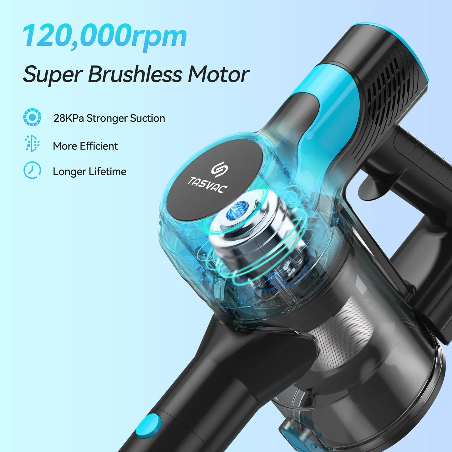 INSE Cordless Vacuum Cleaner 28KPa 6-In-1 Lightweight Handheld Pet Hair