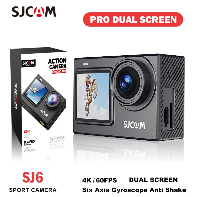 SJCAM SJ6 Pro 4K Action Camera With Dual Screen