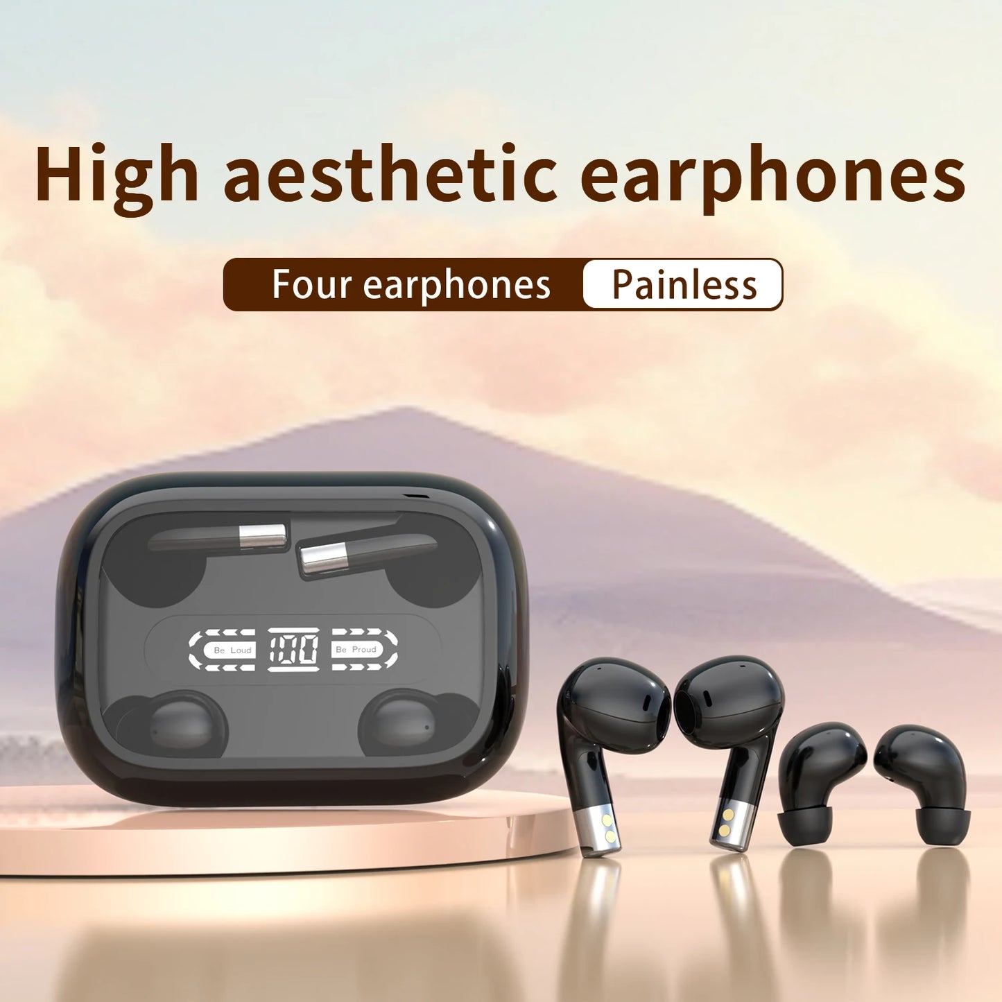 SHUKE 2in1 Bluetooth Earphones Noise Reduction True Wireless