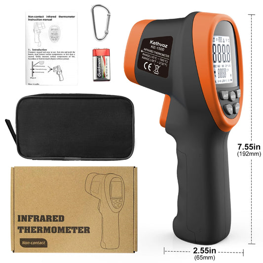 HoldPeak KE-1500 Infrared Laser Thermometer Gun For Temperature