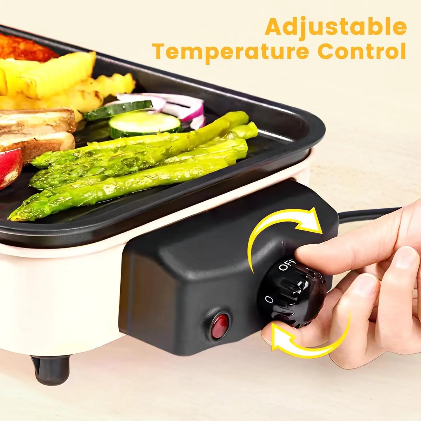 XMSJ Electric Indoor Grill 1500W Dual Function Temperature Control