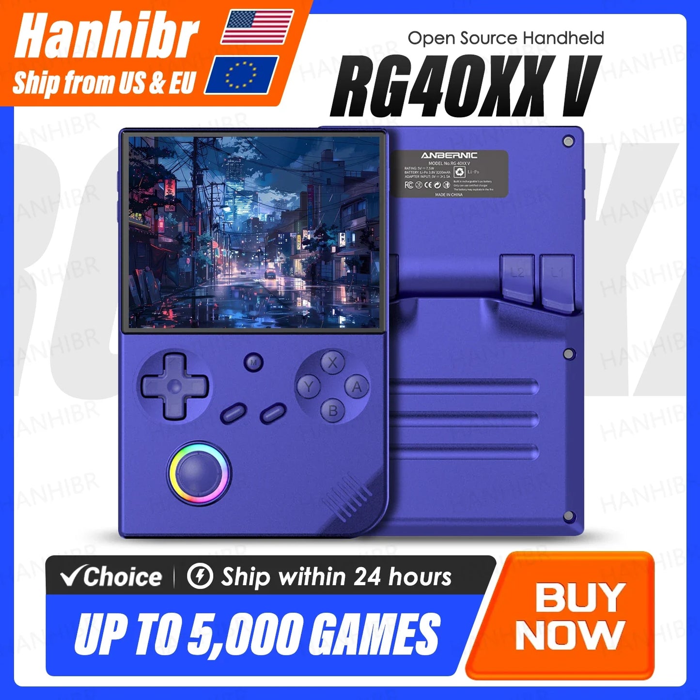 Anbernic RG40XXV Handheld Game Console With Joystick