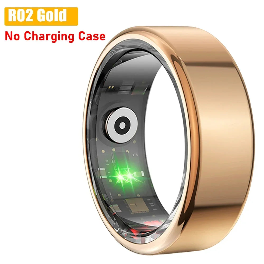 R02 Smart Ring Heart Rate Pressure Blood Oxygen Sleep Monitor 2025 Men Women Waterproof Health Monitor Sport Modes Smart Ring