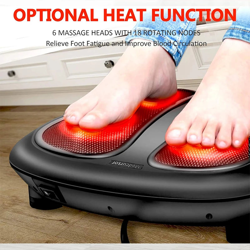 Nekteck Electric Foot Massager With Heat Shiatsu Kneading Therapy