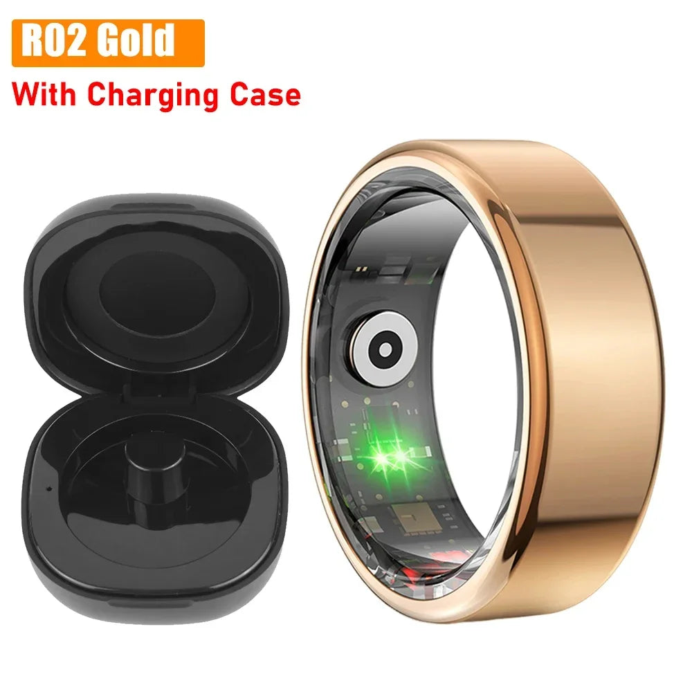 R02 Smart Ring Heart Rate Pressure Blood Oxygen Sleep Monitor 2025 Men Women Waterproof Health Monitor Sport Modes Smart Ring