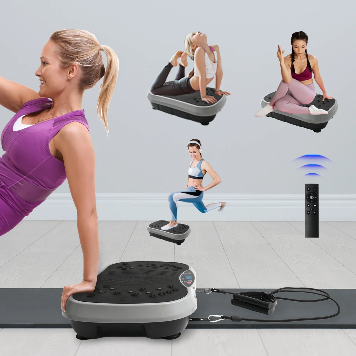 H Vibration Plate Exercise Machine Home Fat Burning Shaping