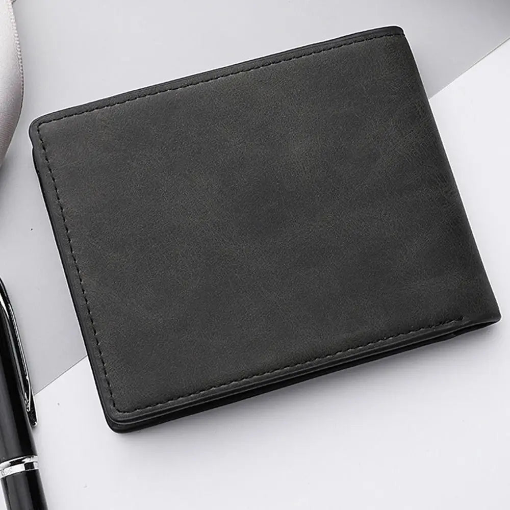 PU Leather Wallet Unisex Large Capacity Card Slots Folding Money