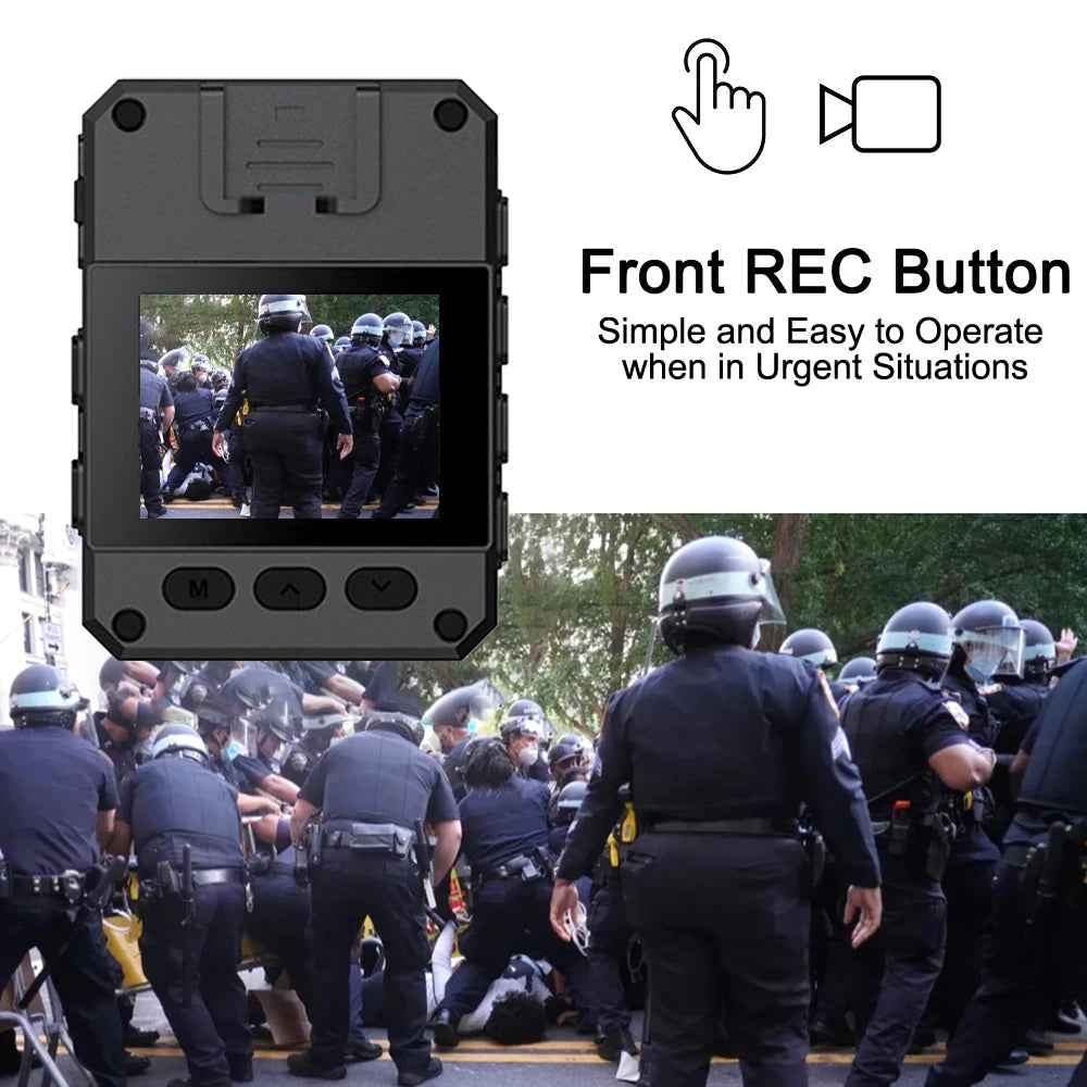 Built In 4K Body Worn Camera Mini Law Enforcement Recorder