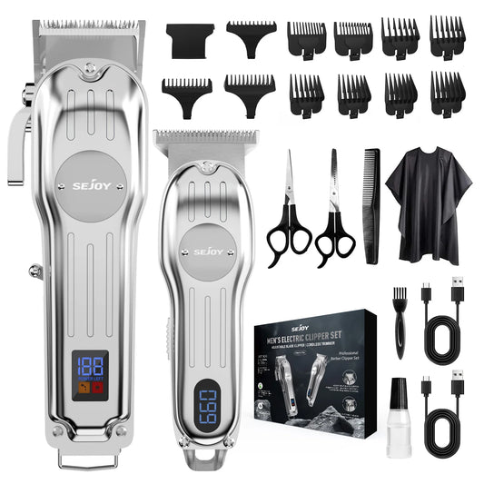 Sejoy Pro Hair Clipper Kit Cordless Electric Trimmer For Men