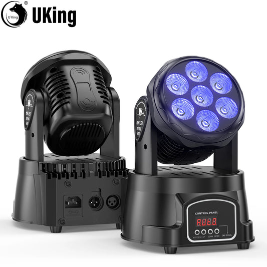 U'King 105W Moving Head Stage Lights RGBW Beams for DJ