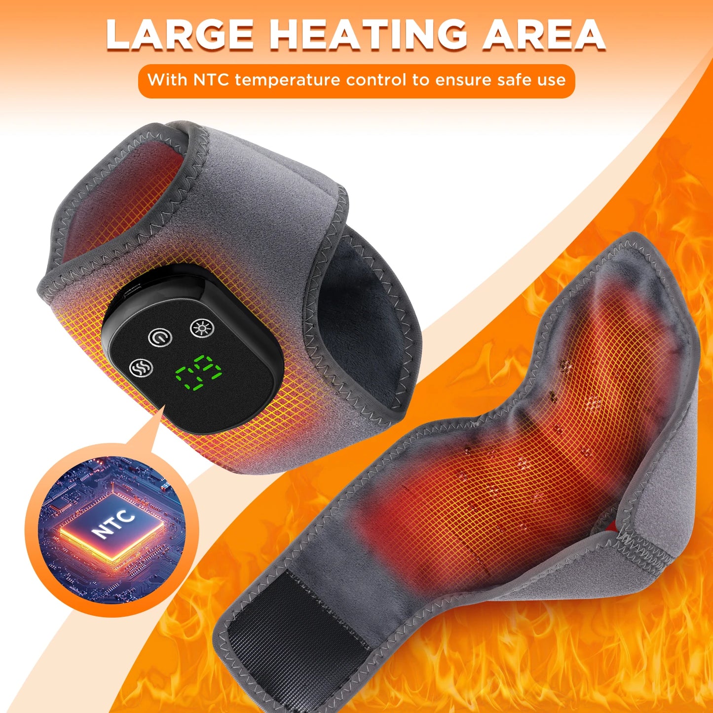 PASTSKY Electric Foot Massager With Ankle Vibration And Heat