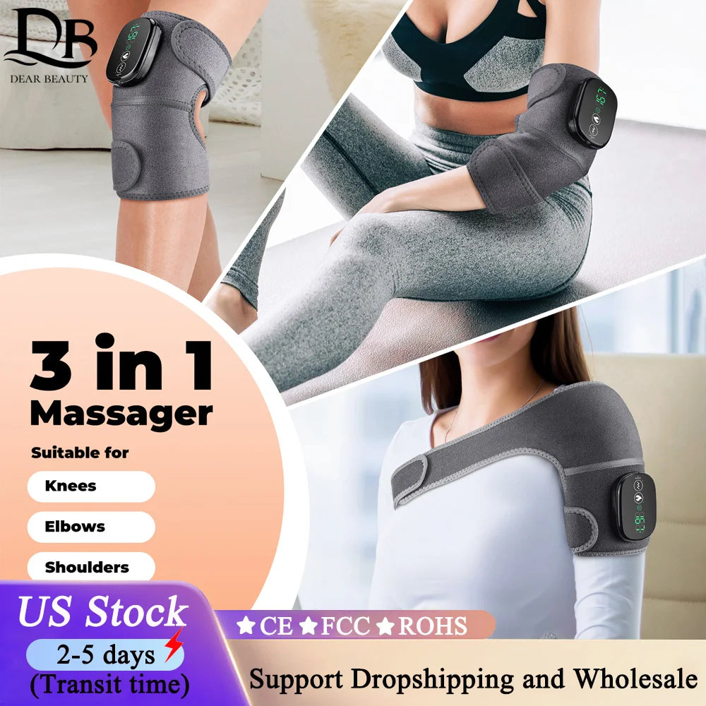 DearBeauty Electric Leg And Knee Massager With Heating Pad