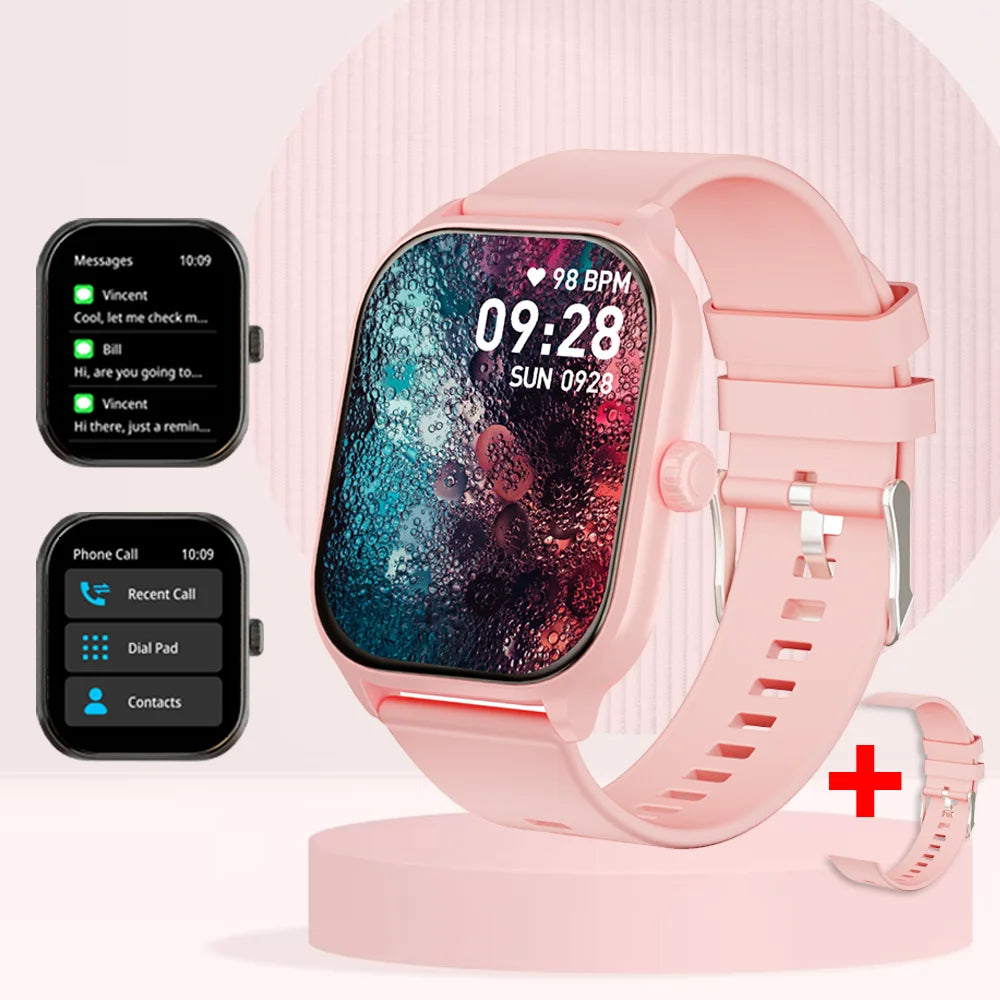 LAXASFIT Smart Watch Bluetooth Call SMS Alerts IP68 Waterproof
