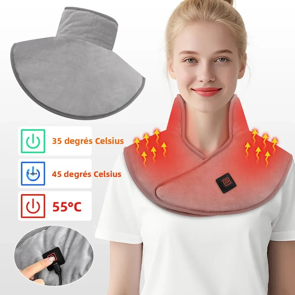 Electric Heating Shoulder Pad Heated Cervical Wrap USB 5V 50W