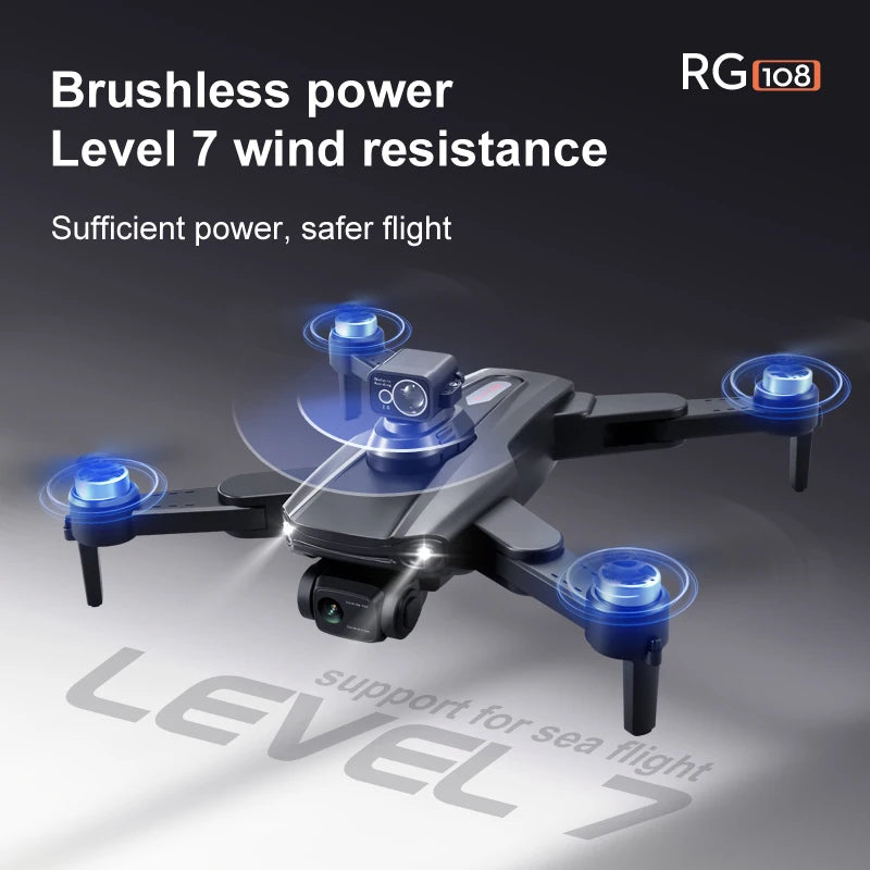 ARASO GPS Drone With Brushless Motors 4K Dual Cameras Foldable