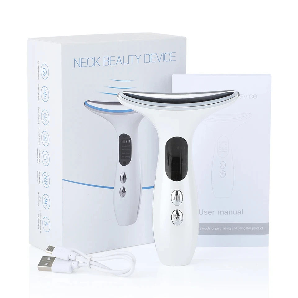 YOSOO Handheld Face Massager 4-In-1 Facial and Neck Beauty Device