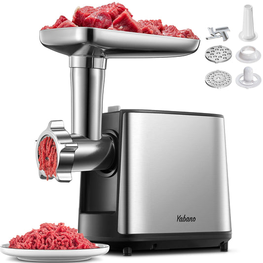 Yabano Electric Meat Grinder Mincer Sausage Kubbe Kit