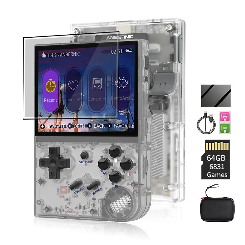 ANBERNIC RG35XX Handheld Game Player Linux Dual OS Official GarlicOS 2600mAh 3.5" IPS  HD TV Outpu Portable Retro Gaming Console