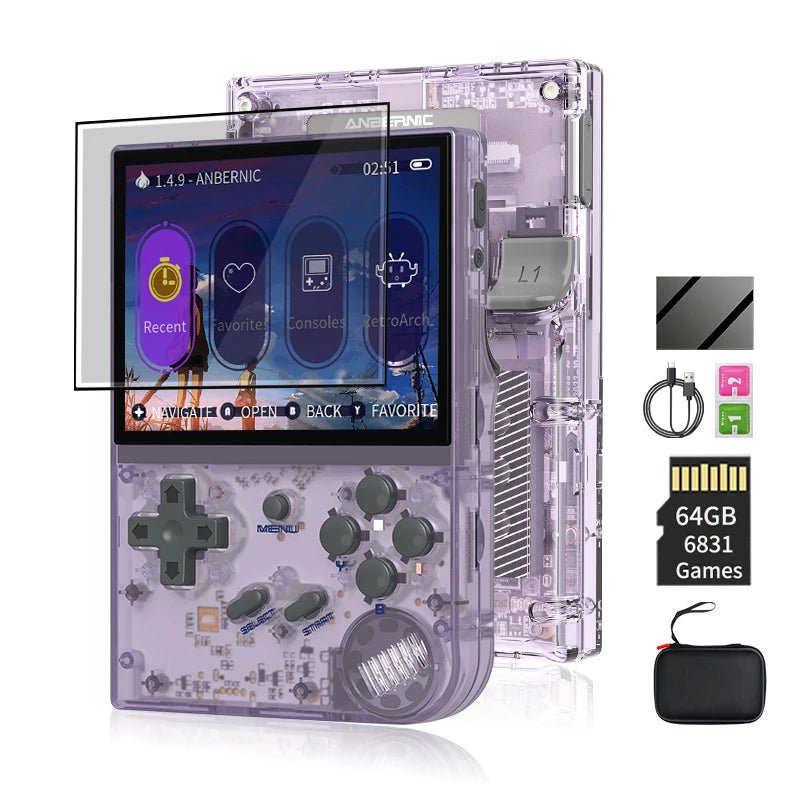 ANBERNIC RG35XX Handheld Game Player Linux Dual OS Official GarlicOS 2600mAh 3.5" IPS  HD TV Outpu Portable Retro Gaming Console