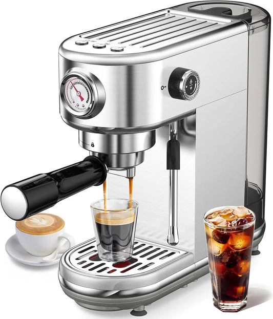 Espresso Machine With Milk Frother 20 Bar High Pressure